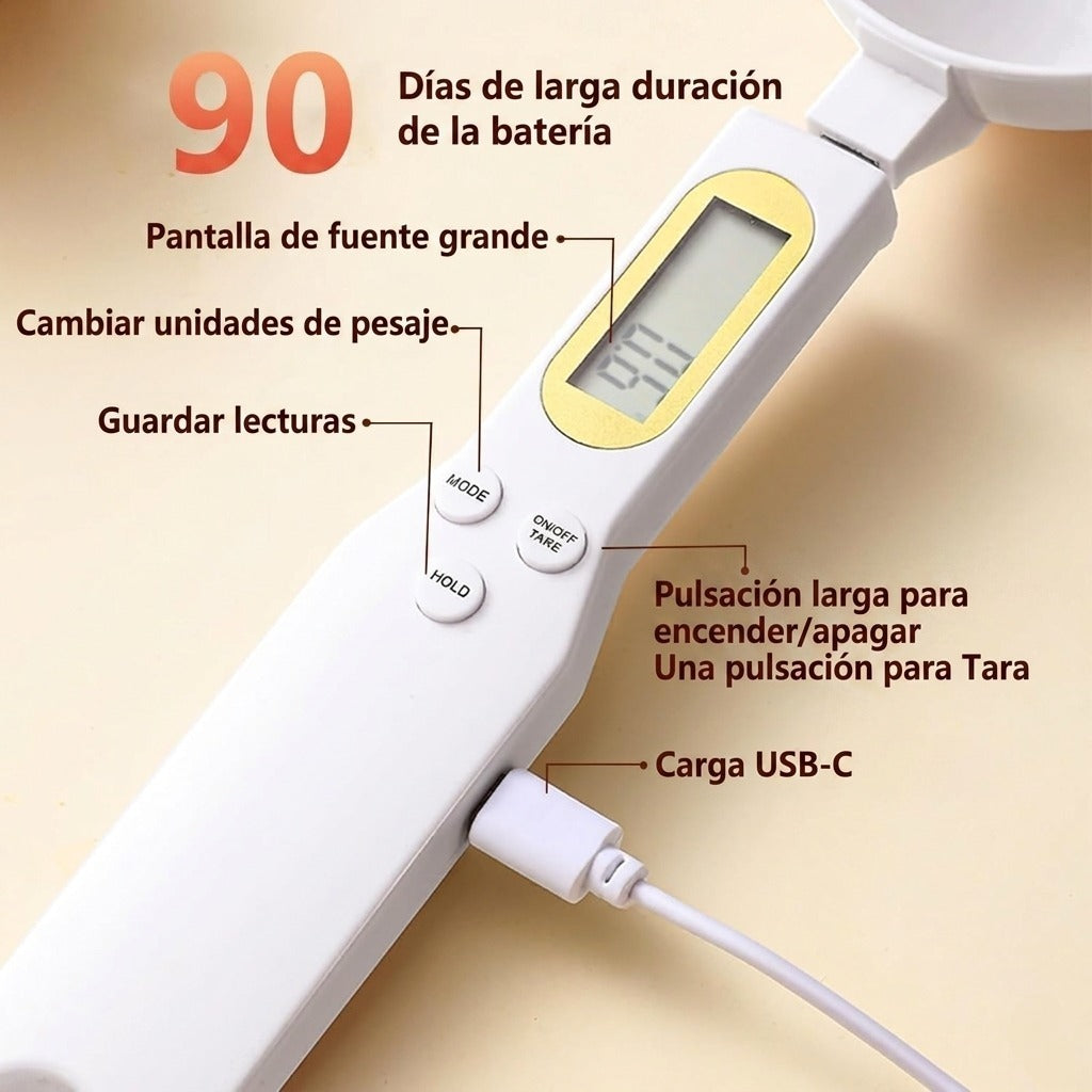 Cuchara medidora digital